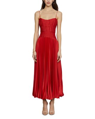 Cherry Drop Waist Midi Dress