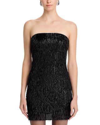 Victaria Sequined Fringe Mini Dress