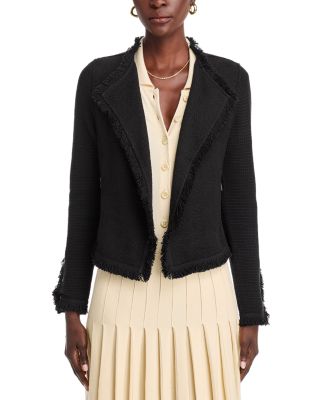 Fringe Mix Knit Jacket