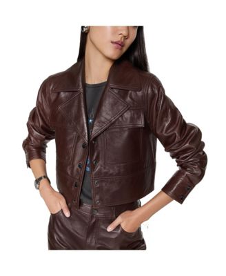 Rebecca Minkoff - Ryder Cropped Leather Jacket