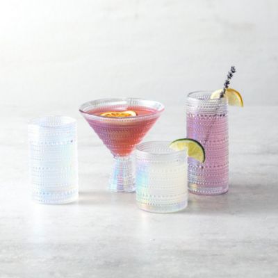 Fortessa Jupiter Iridescent Ice Beverage Glass, Set of 6