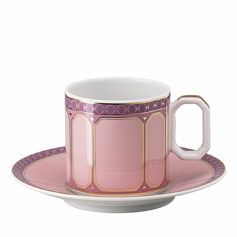 Rosenthal Signum Ad Cup And Saucer In Pink