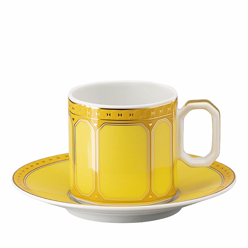 Rosenthal Signum Ad Cup And Saucer In Yellow