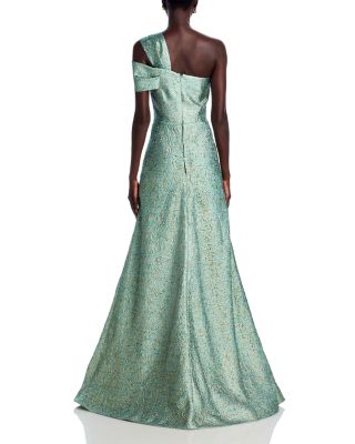Metallic Jacquard Gown