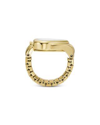 Monroe Gold Tone Stainless Steel Ring Watch, 21mm