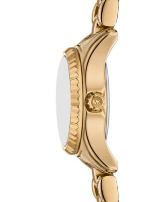 Lexington Three Hand Gold Tone Stainless Steel Watch, 19mm