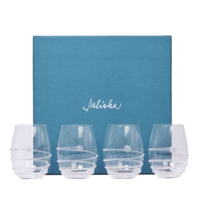 Amalia Stemless White Wine Glass, Set of 4