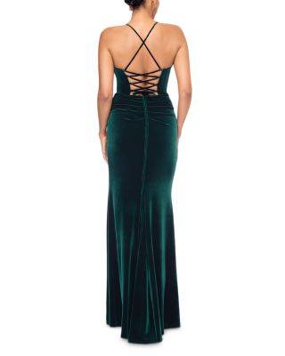 Velvet Corset Gown - Exclusive