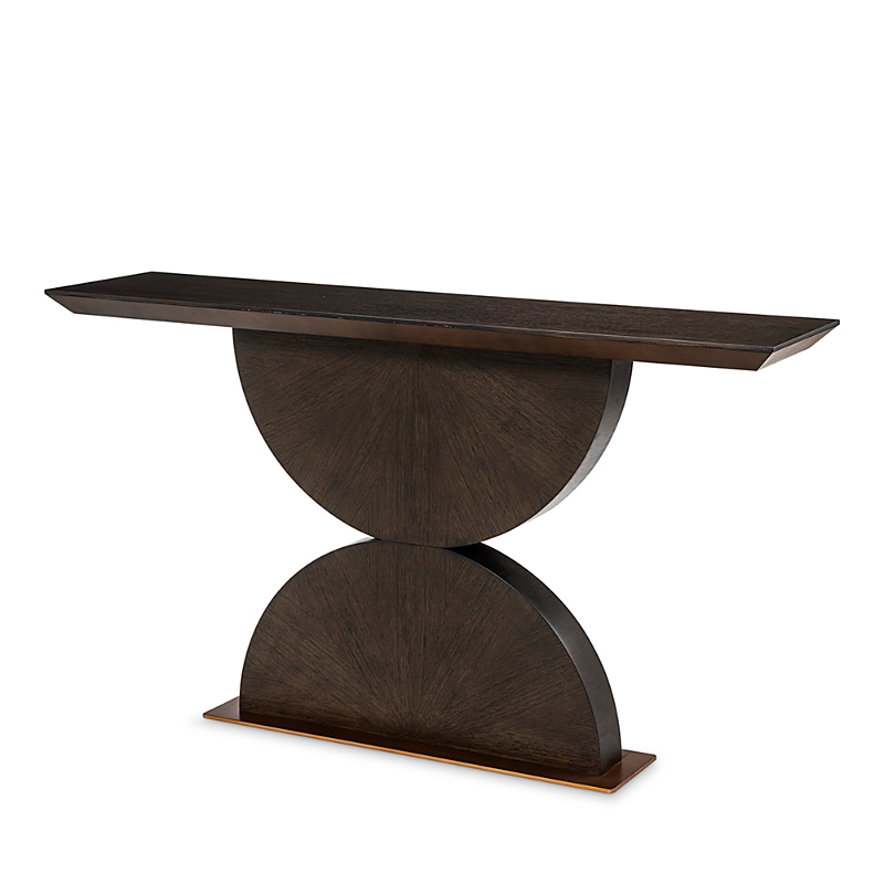 Eichholtz Spring Console Table In Mocha Oak