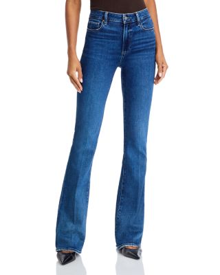 PAIGE - High Rise Laurel Canyon Bootcut Jeans in Acapella