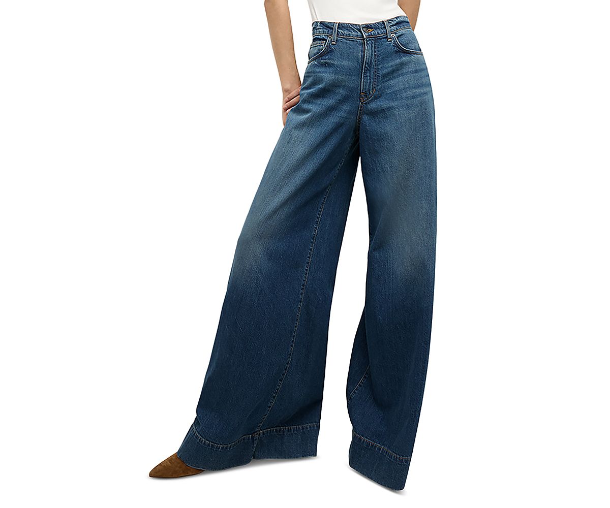 Veronica Beard Haizley High Rise Wide Leg Jeans