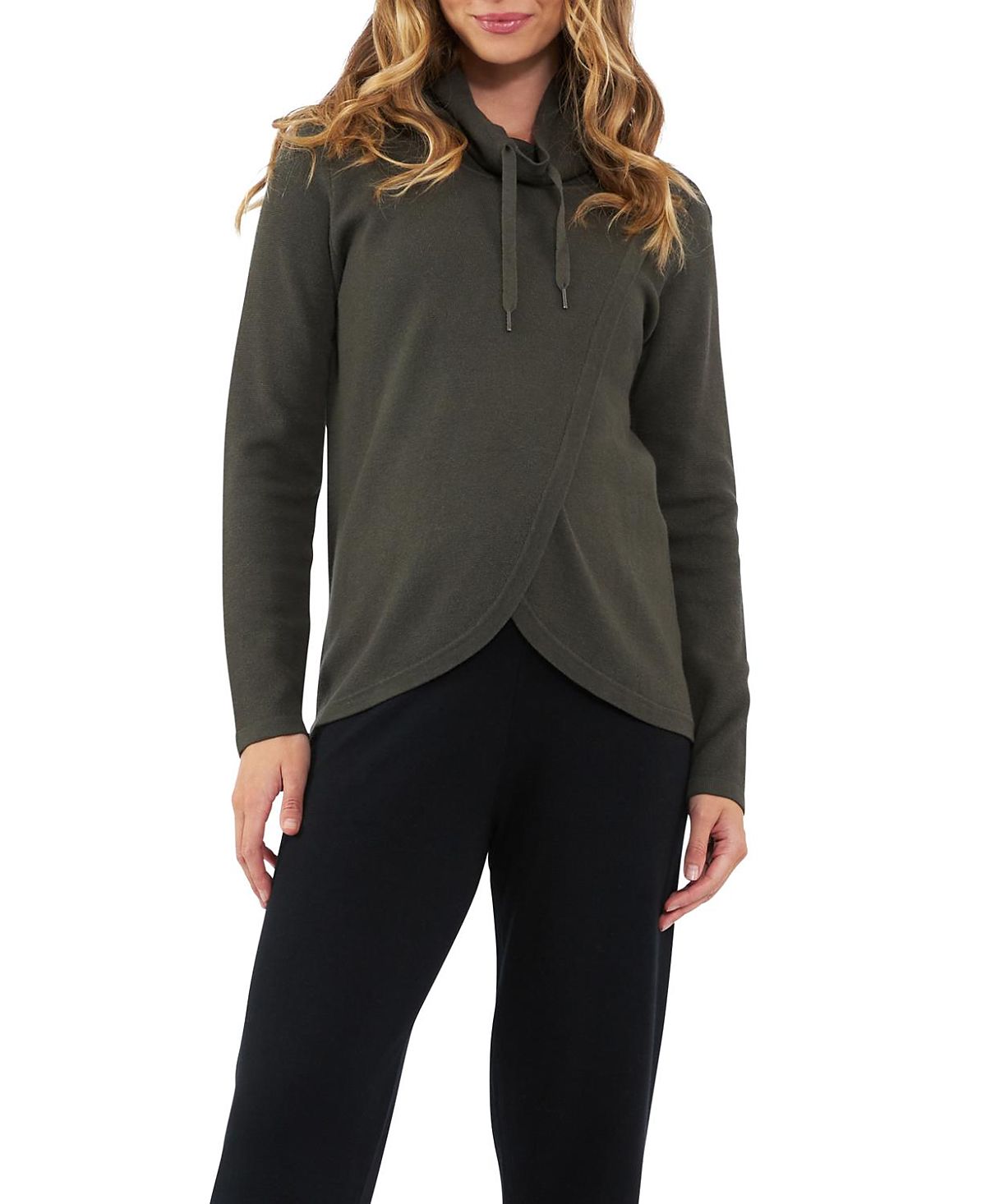 Ripe Maternity Cassie Cross Over Nursing Knit Sweater