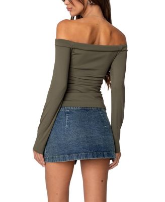 Celly Rolled Off Shoulder Top