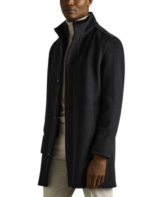 REISS - Wool Blend Hybrid Alcantata Coat