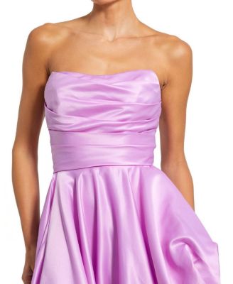 Strapless Ruched Gown