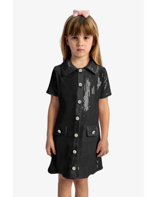 Girls' Noah Sequins Mini Dress - Little Kid, Big Kid