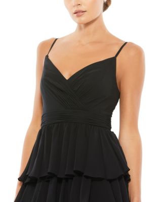 Sleeveless Gown with Ruffled Skirt
