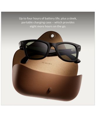 Ray-Ban Meta Ray-Ban Headliner Round Smart Sunglasses, 50mm