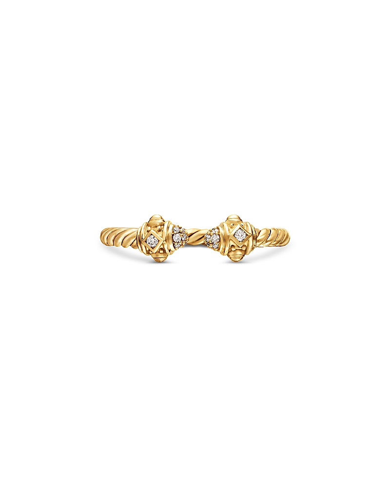 David Yurman Renaissance Ring in 18K Yellow Gold with Diamonds, 7