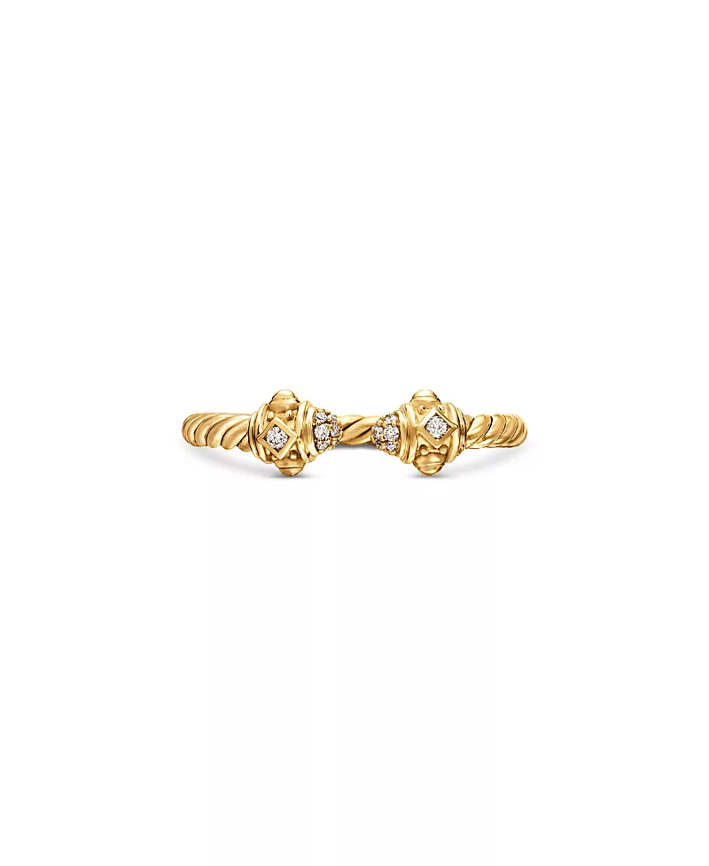 David Yurman Renaissance Ring in 18K Yellow Gold with Diamonds, 7
