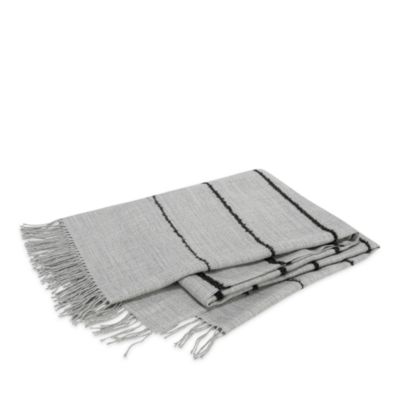 Amelia Boucle Stripe Alpaca Throw