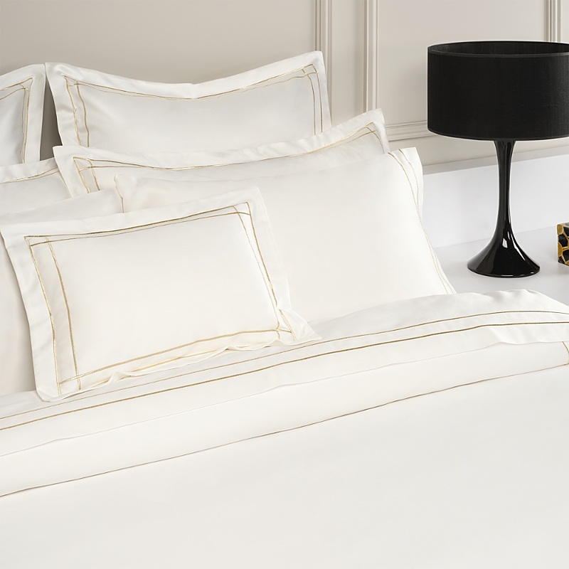 Amalia Home Collection Dalila Sateen Fitted Sheet, Queen - Exclusive In Cream