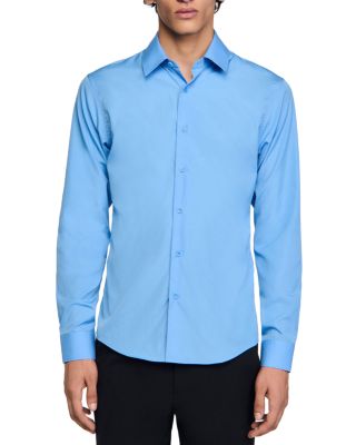 Sandro - Seamless Cotton Classic Fit Dress Shirt