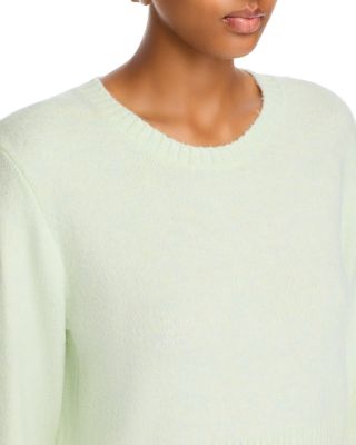 Briana Feather Trim Crewneck Sweater