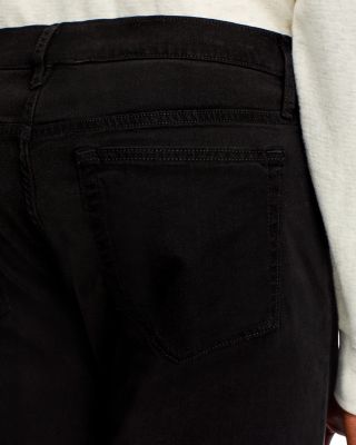 L'Homme Slim Brushed Twill Pants in Noir