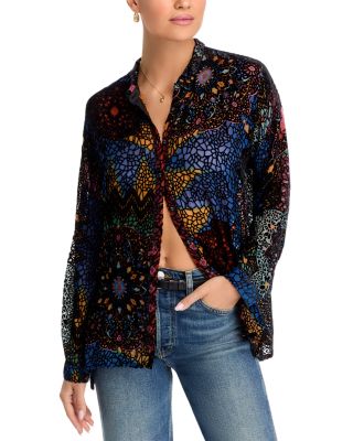 Johnny Was - The Audrey Oversized Burnout Blouse