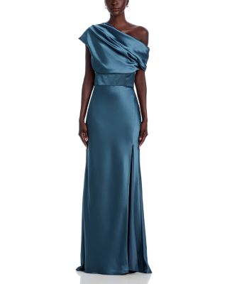 Asymmetric Draped Gown