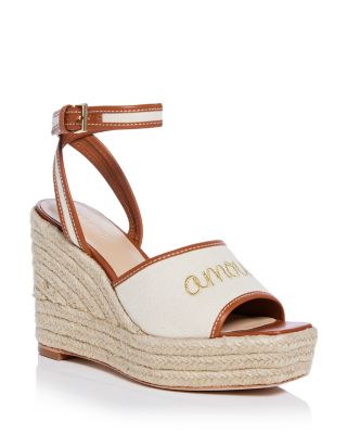 Cinq à Sept - Women's Jesse Canvas Espadrille Wedge Sandals