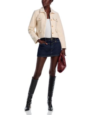 Denim Micro Mini Skirt