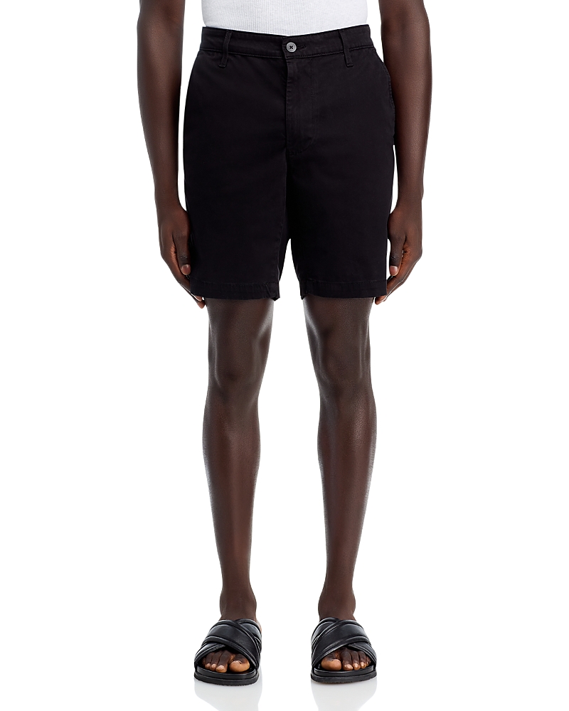 Ag Wanderer Poplin Chino Shorts In Super Black