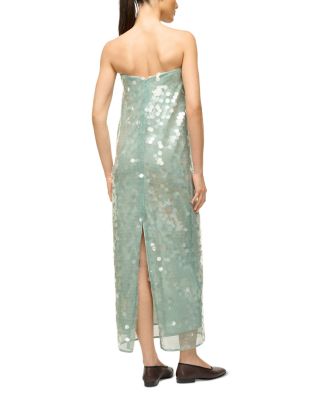 Casey Paillette Strapless Dress