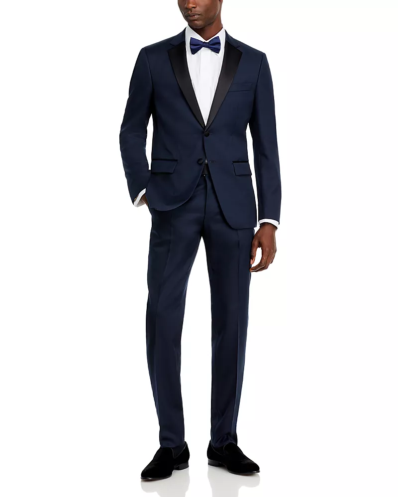 Boss H-Huge Navy Slim Fit Tuxedo