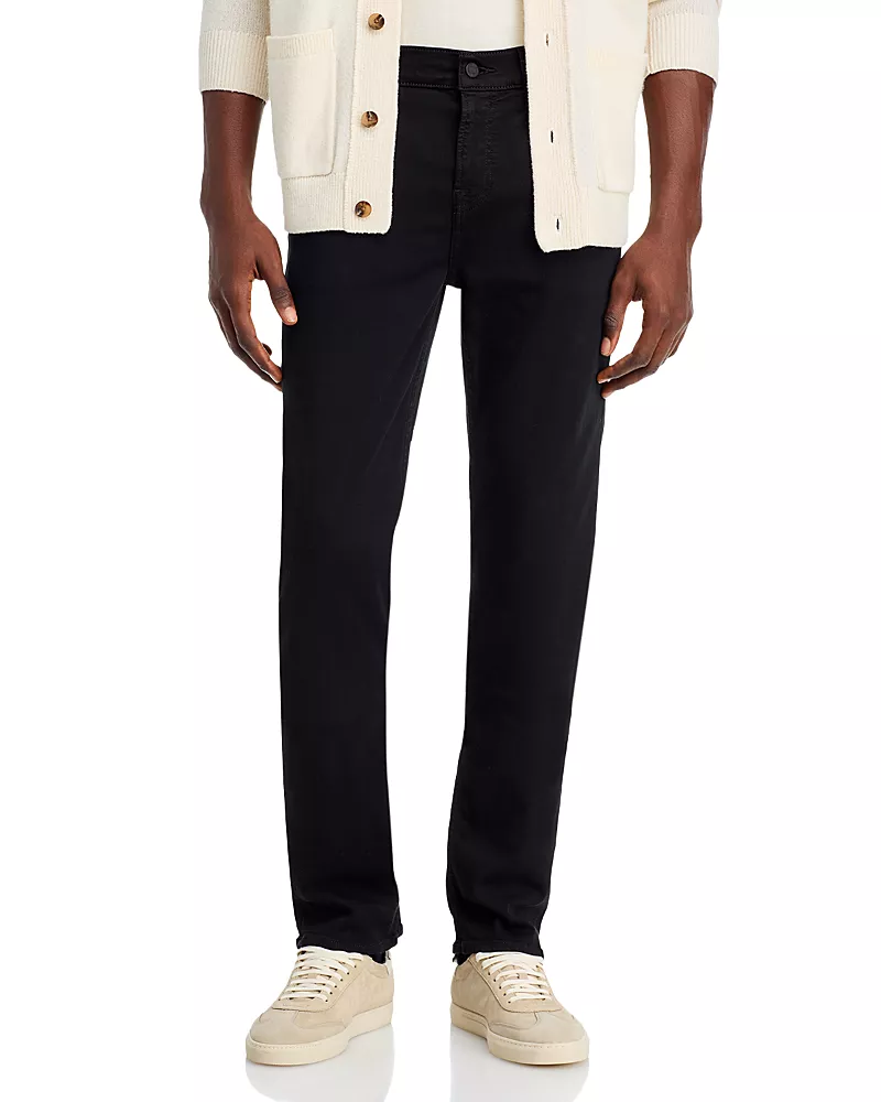 7 For All Mankind Luxe Performance Slimmy Slim Fit Jeans in Black