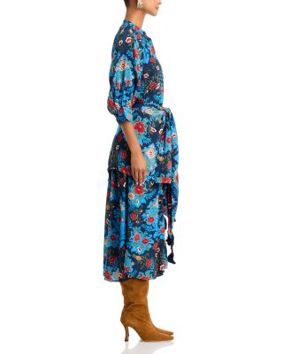 Arabesque Floral Tie Front Dress