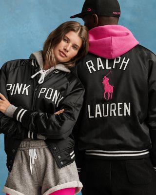 Polo Ralph Lauren Satin Pink Pony Bomber Jacket | Bloomingdale's