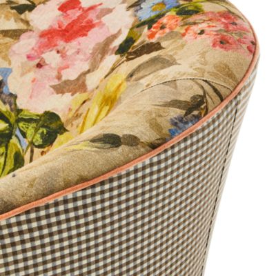 Field Study Floral & Gingham Fabric Chair