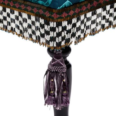 Moonlight Garden Floral Scuttlebutt Fabric Bench