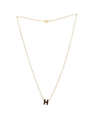 Pre-Owned HERMÈS - Mini Pop H Pendant Chain Necklace Metal and Enamel