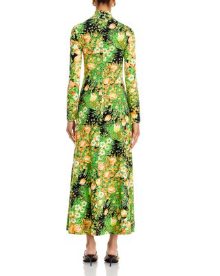 Zip Up Turtleneck Dress