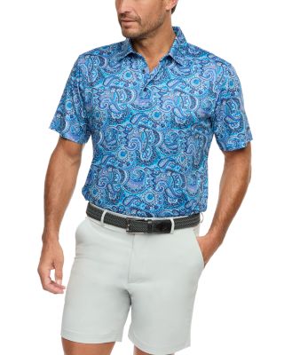 Robert Graham - Neris Performance Stretch Printed Classic Fit Golf Polo Shirt