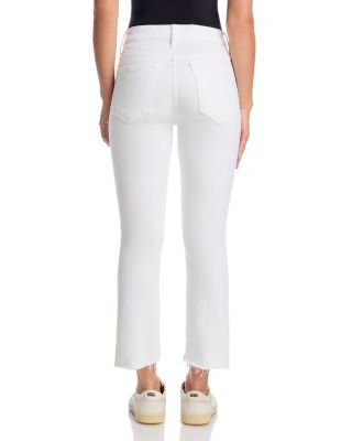 Lil Insider Mid Rise Crop Step Fray Jeans in Fairest of Them All