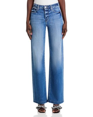 Clayton High Rise Wide Leg Jeans in Hampton