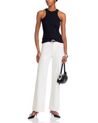 Clayton Mid Rise Wide Leg Jeans in Black