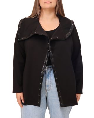 Bagatelle - Plus Drape Collar Jacket