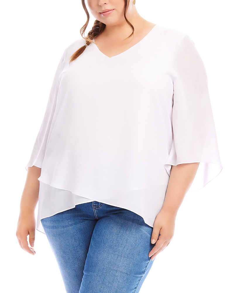 Karen Kane Plus Crossover Top