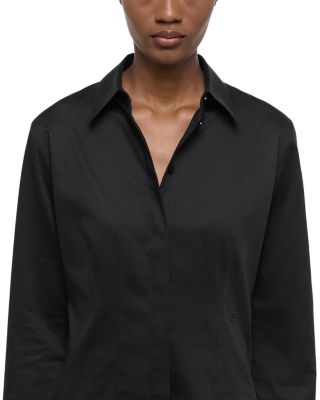 Darted Button Front Shirt